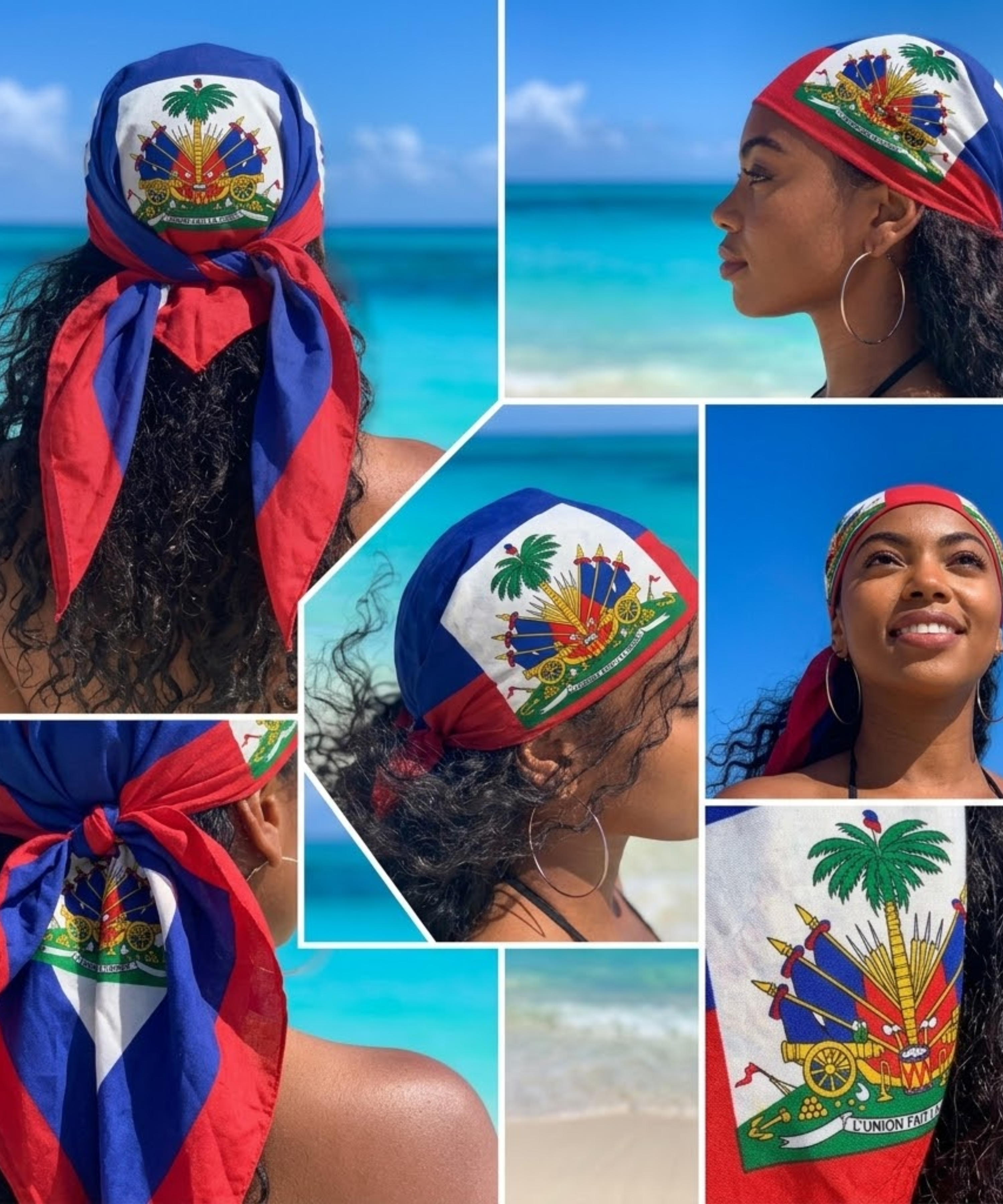 Haiti Flag Bandana
