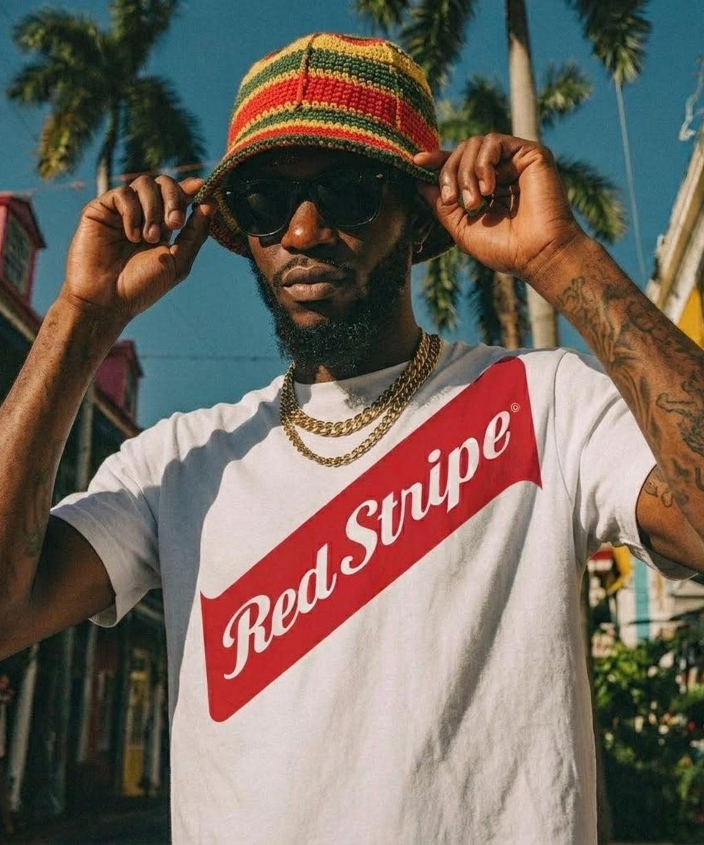 Red Stripe Beer Logo Unisex T-Shirt