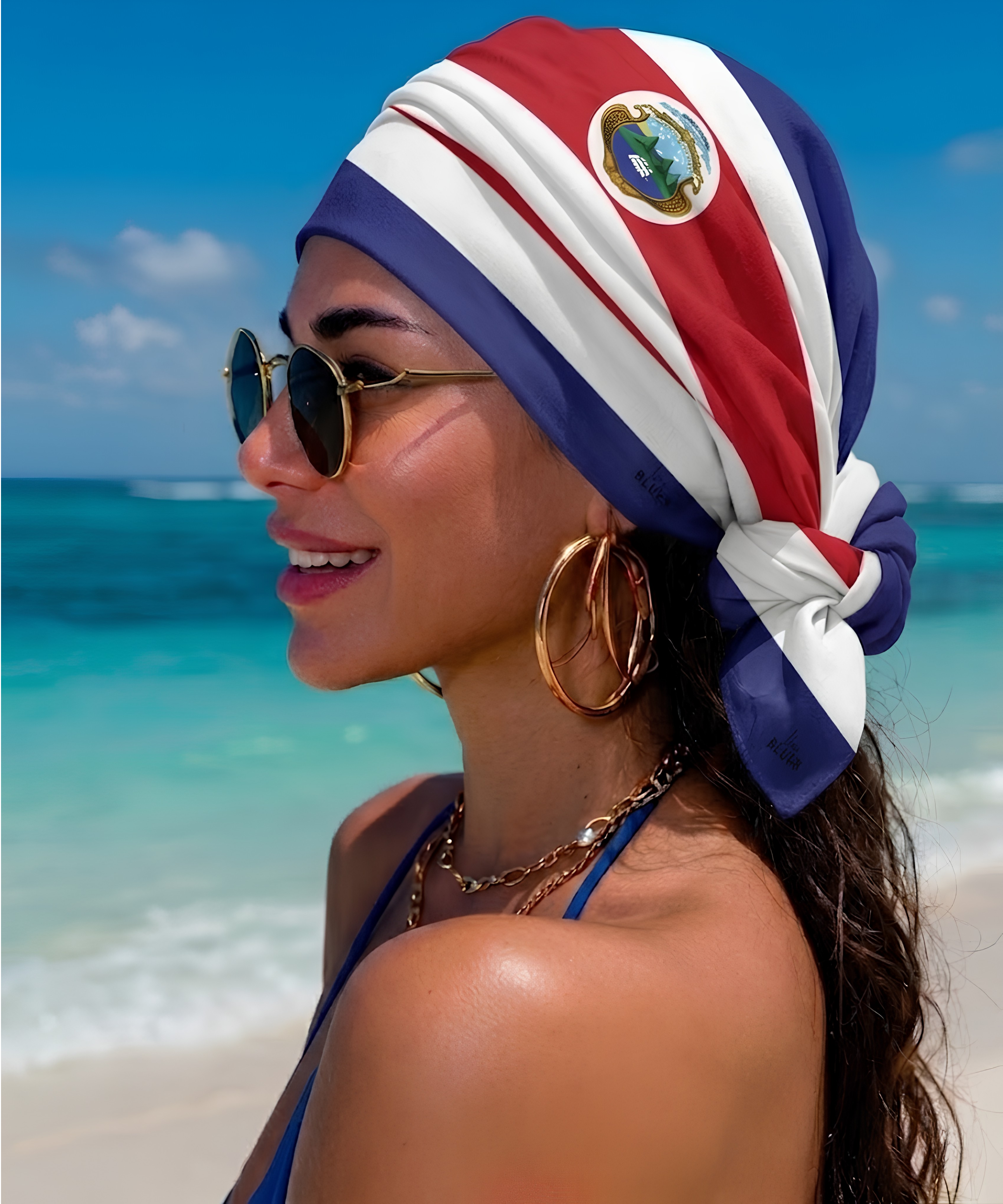Costa Rica Flag Bandana