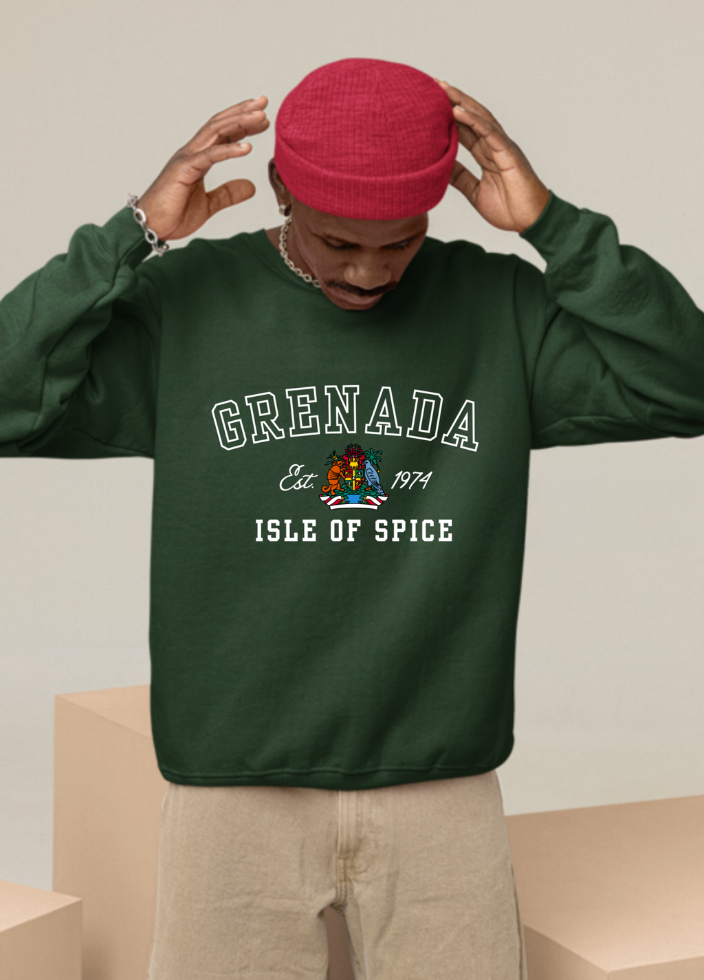 Grenada Isle Of Spice Unisex Sweatshirt - Irie Blues Boutique