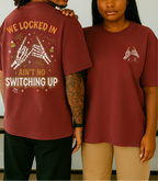 Ain't No Switching Up Skeleton Hands Matching T-Shirt - Irie Blues Boutique