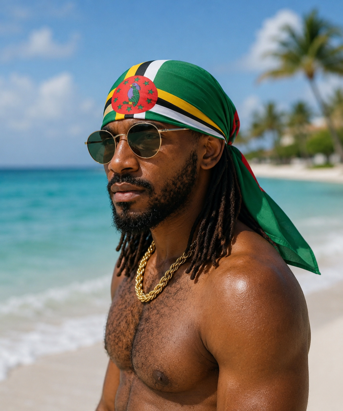 Dominica Flag  Bandana