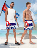 Cuba Flag Recycled Swim Trunks - Irie Blues Boutique