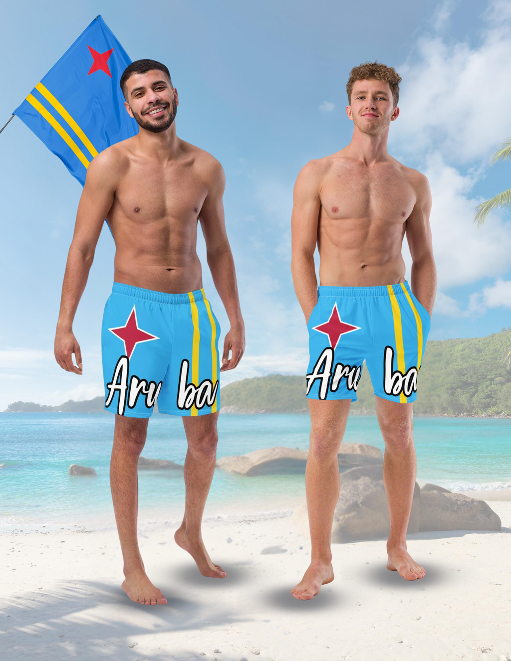 Aruba Recycled Swim Trunks - Irie Blues Boutique