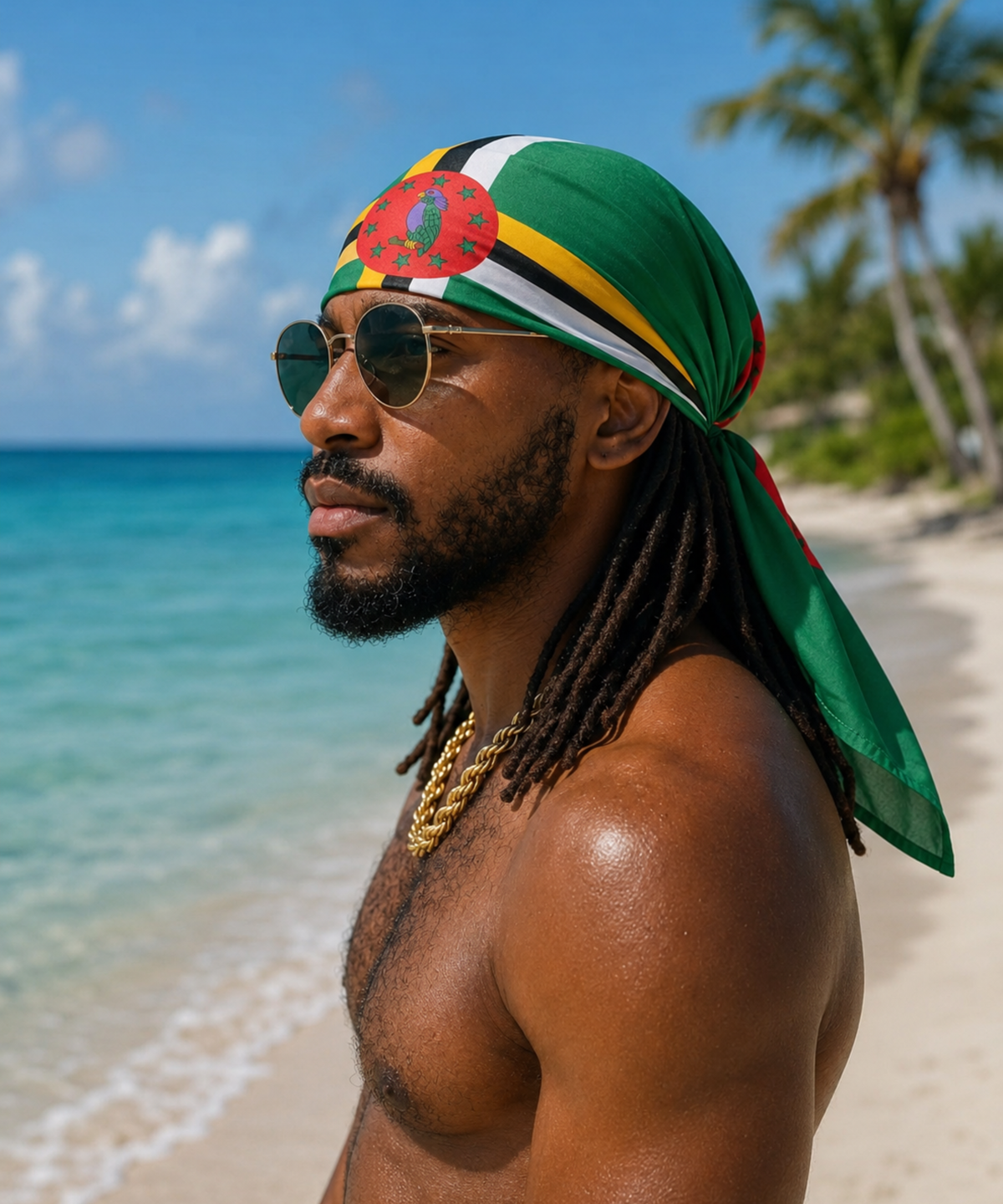 Dominica Flag  Bandana