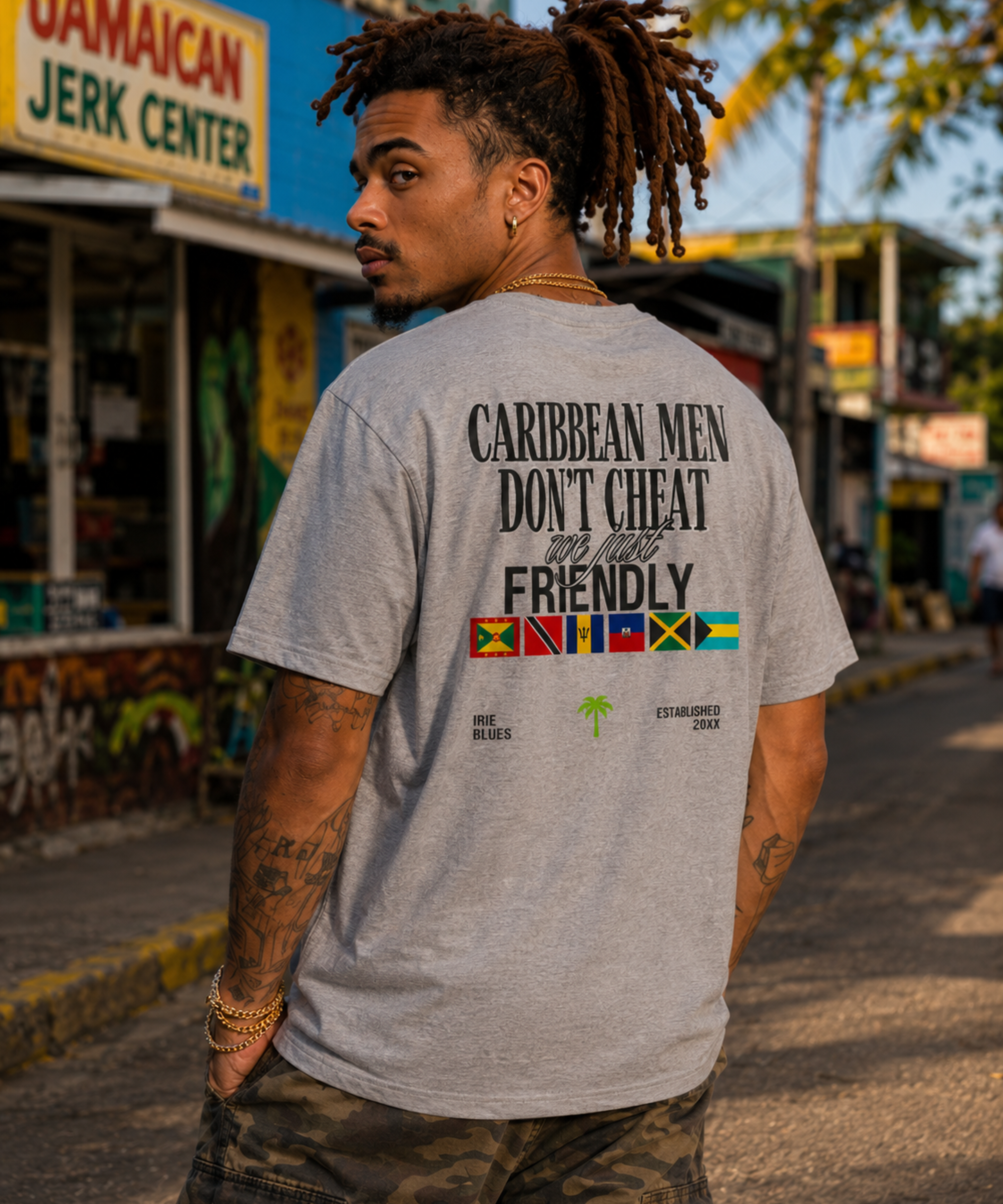 Caribbean Men Don't Cheat Friendly T-Shirt