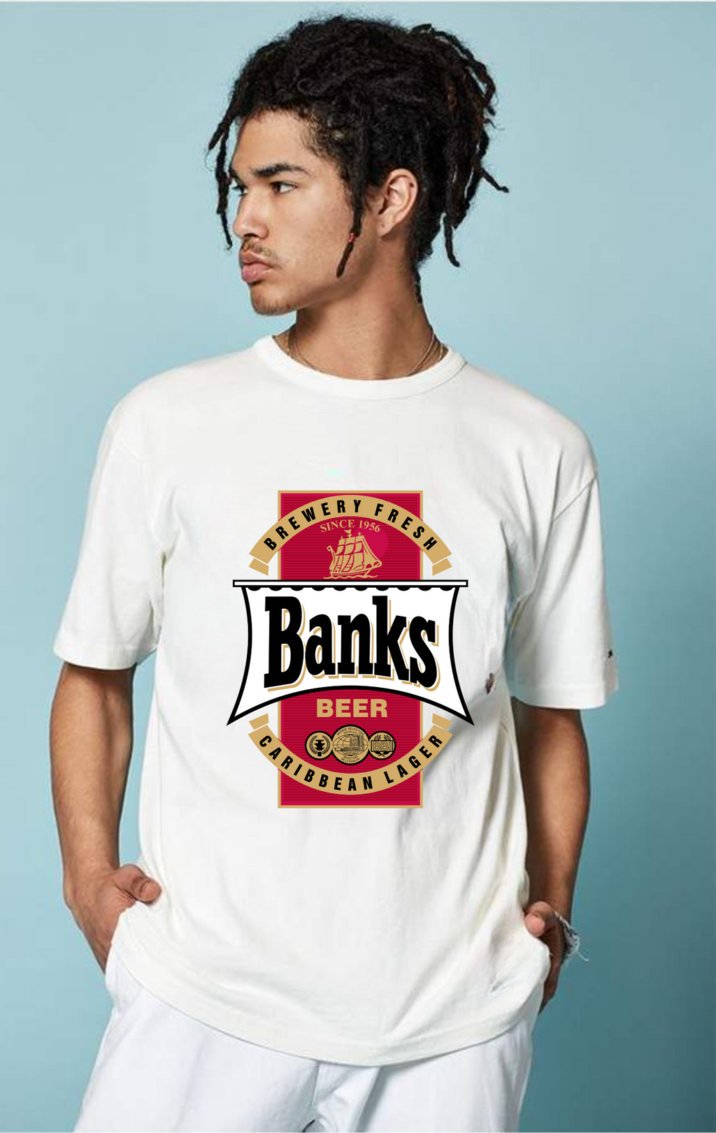 Barbados Banks Beer Logo Unisex T-Shirt - Irie Blues Boutique