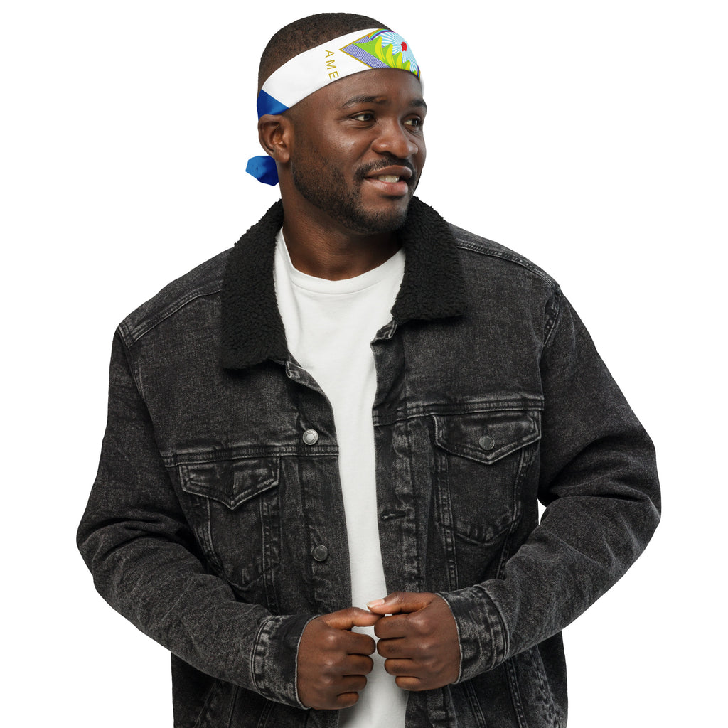 Nicaragua Flag Bandana - Irie Blues Boutique