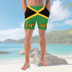 Jamaica Flag All Over Print Recycled Swim Trunks - Irie Blues Boutique