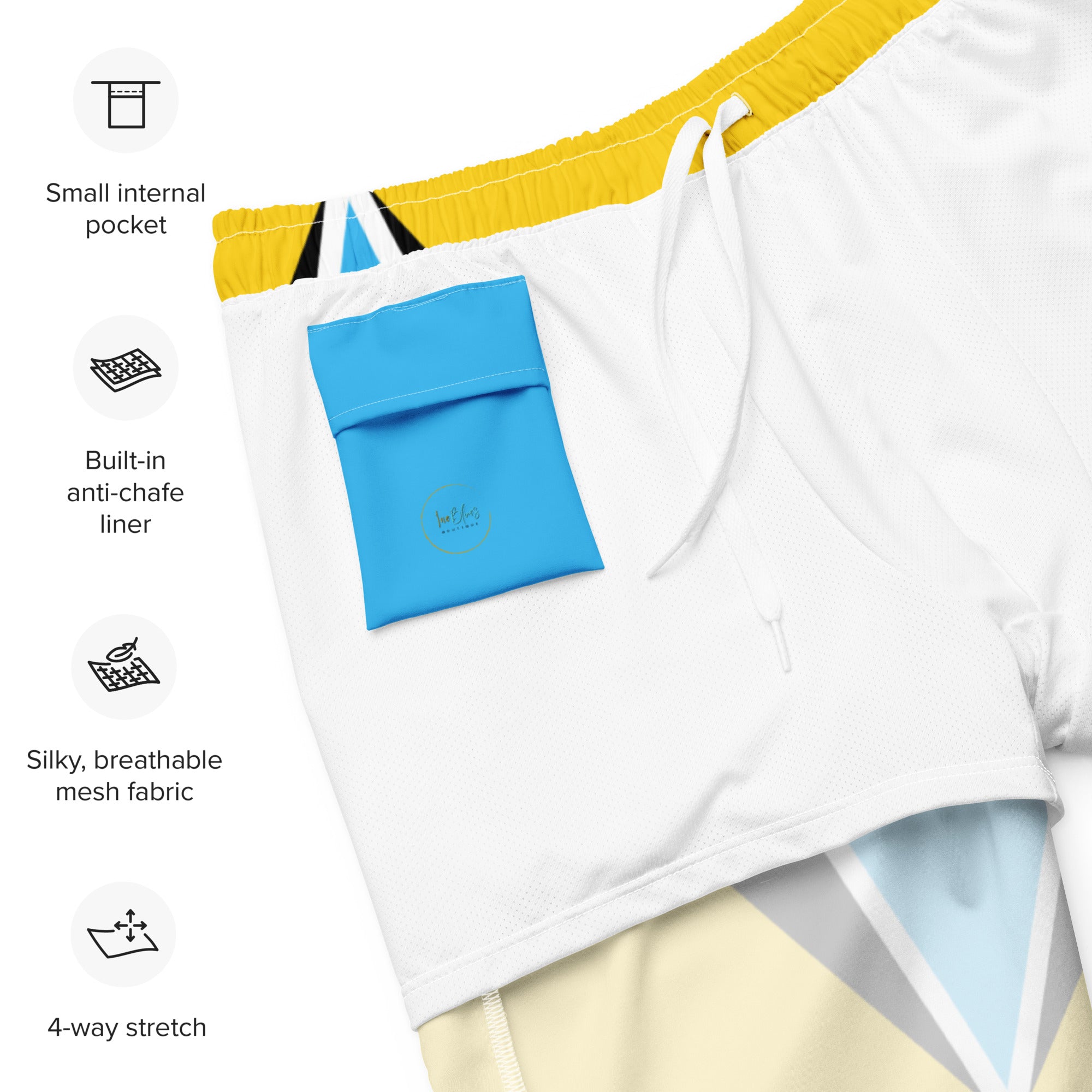 St Lucia Flag Swim Trunks