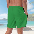 Jamaica Flag All Over Print Recycled Swim Trunks - Irie Blues Boutique