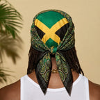 Jamaica Flag Paisley Print Bandana