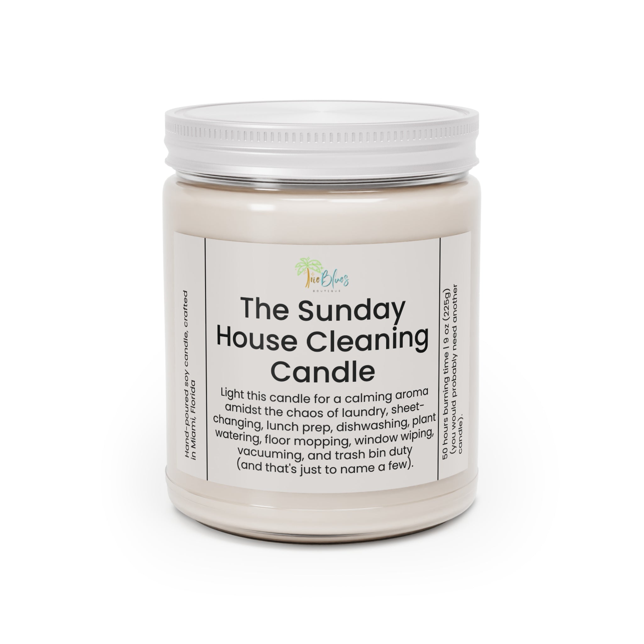 Sunday House Cleaning Scented Candle - Irie Blues Boutique