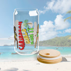 Caribbean Girls Run It 16oz Sipper Glass - Irie Blues Boutique