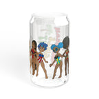 Caribbean Girls Run It 16oz Sipper Glass - Irie Blues Boutique