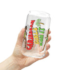 Caribbean Girls Run It 16oz Sipper Glass - Irie Blues Boutique
