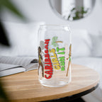 Caribbean Girls Run It 16oz Sipper Glass - Irie Blues Boutique