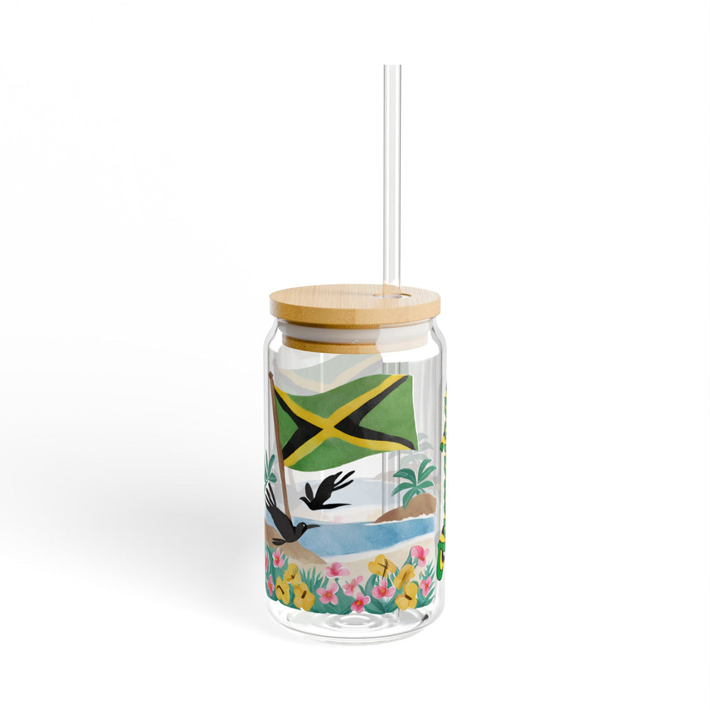 Jamaica Sipper Glass, 16oz - Irie Blues Boutique