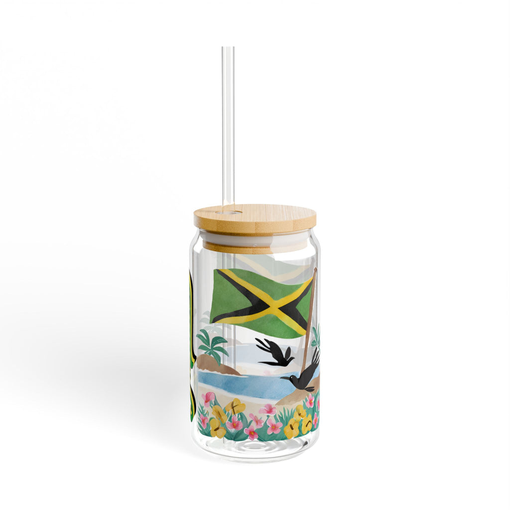 Jamaica Sipper Glass, 16oz - Irie Blues Boutique