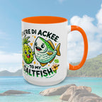 Coffee Mug with Ackee and Saltfish Cartoon - Irie Blues Boutique