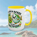 Coffee Mug with Ackee and Saltfish Cartoon - Irie Blues Boutique