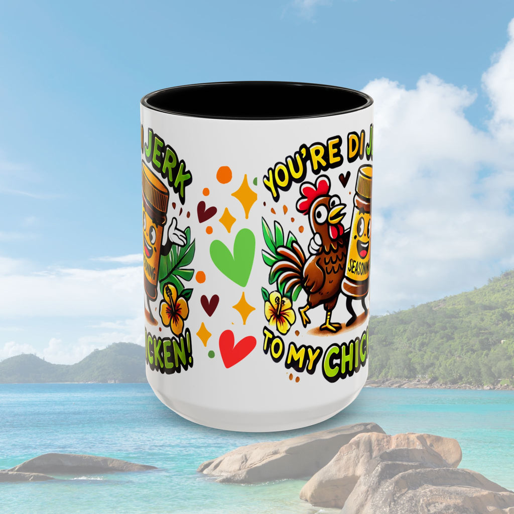 Coffee Mug with Funny Jerk Chicken - Irie Blues Boutique