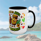 Coffee Mug with Funny Jerk Chicken - Irie Blues Boutique