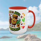 Coffee Mug with Funny Jerk Chicken - Irie Blues Boutique