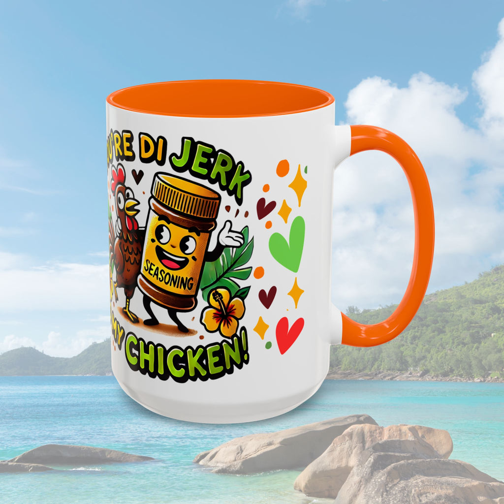 Coffee Mug with Funny Jerk Chicken - Irie Blues Boutique