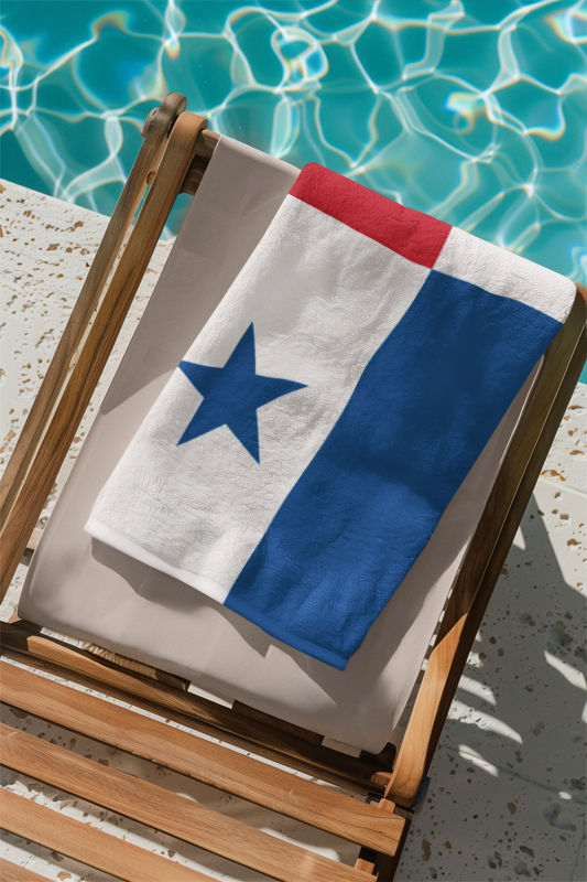 Panama Flag Beach Towel