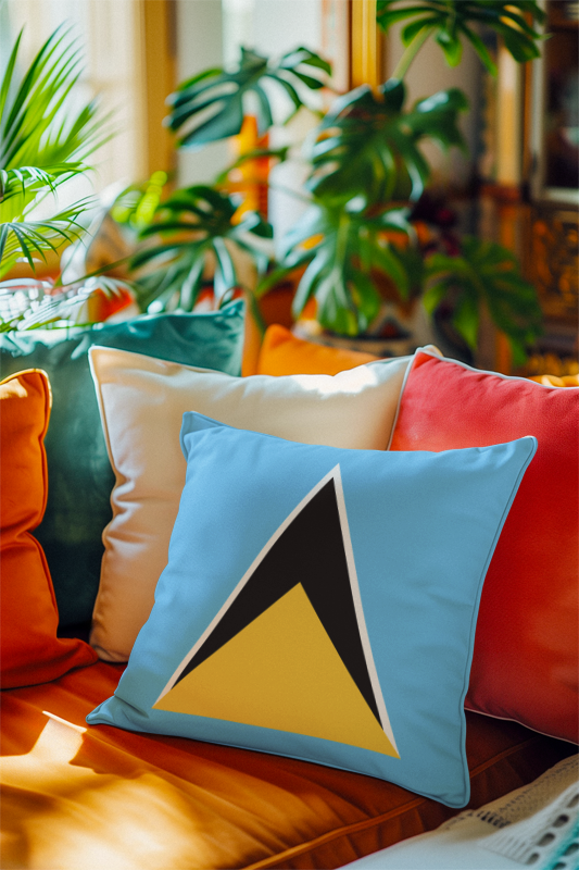 St. Lucia Vibrant Decorative Pillow - Irie Blues Boutique