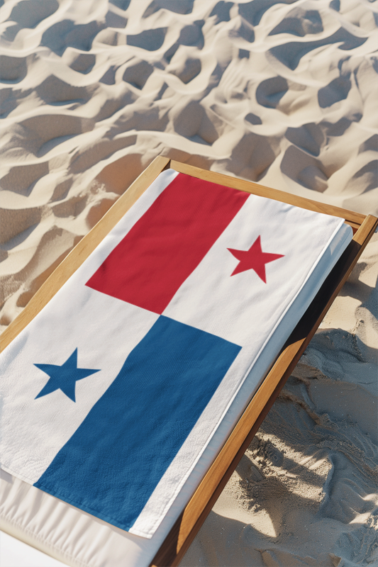 Panama Flag Beach Towel