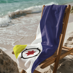Bonaire Flag Beach Towel, Caribbean Flag Beach Towel, Travel Beach Towel, Vacation Towel, Island Flag Beach Blanket, - Irie Blues Boutique
