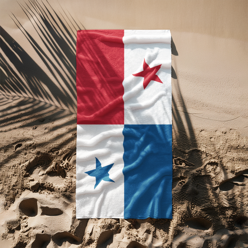 Panama Flag Beach Towel