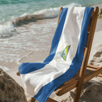 Nicaragua Flag Beach Towel