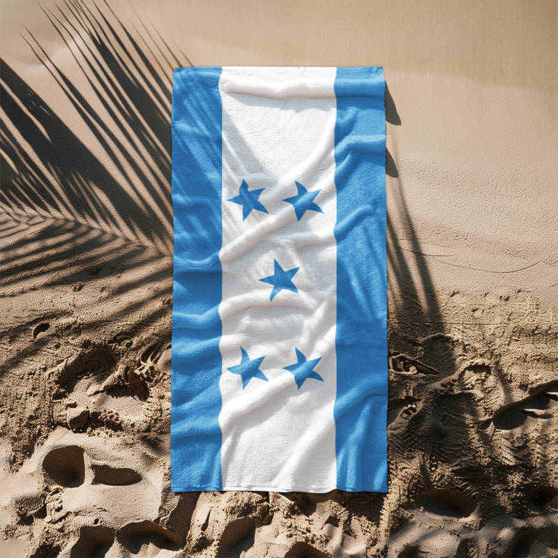 Honduras Flag Beach Towel