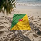 French Guiana Flag Beach Towel