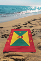 Grenada Flag Beach Towel - Irie Blues Boutique