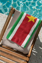 Suriname Flag Beach Towel