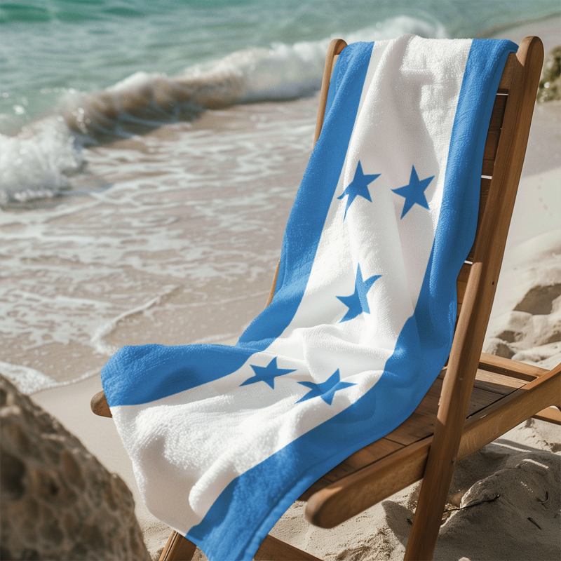Honduras Flag Beach Towel