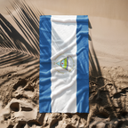 Nicaragua Flag Beach Towel