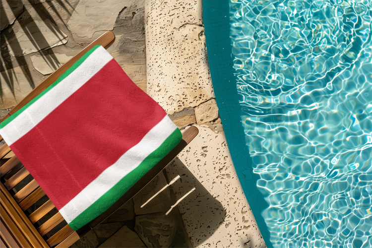 Suriname Flag Beach Towel