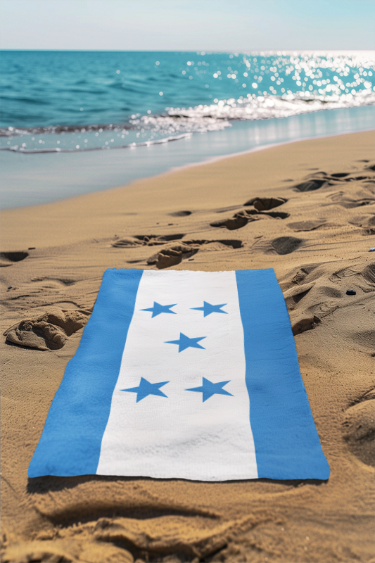 Honduras Flag Beach Towel