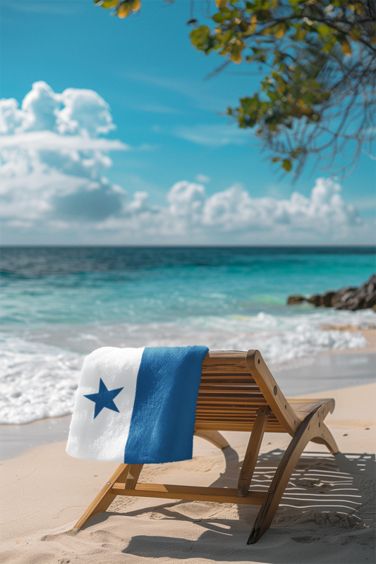 Panama Flag Beach Towel