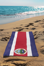 Costa Rica Flag Beach Towel