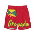 Grenada Flag All Over Print RecycledSwim Trunks - Irie Blues Boutique