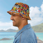 Carnival Fete Mode on Bucket Hat - Irie Blues Boutique