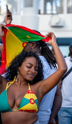 Grenada Flag All Over Print Recycled String Bikini