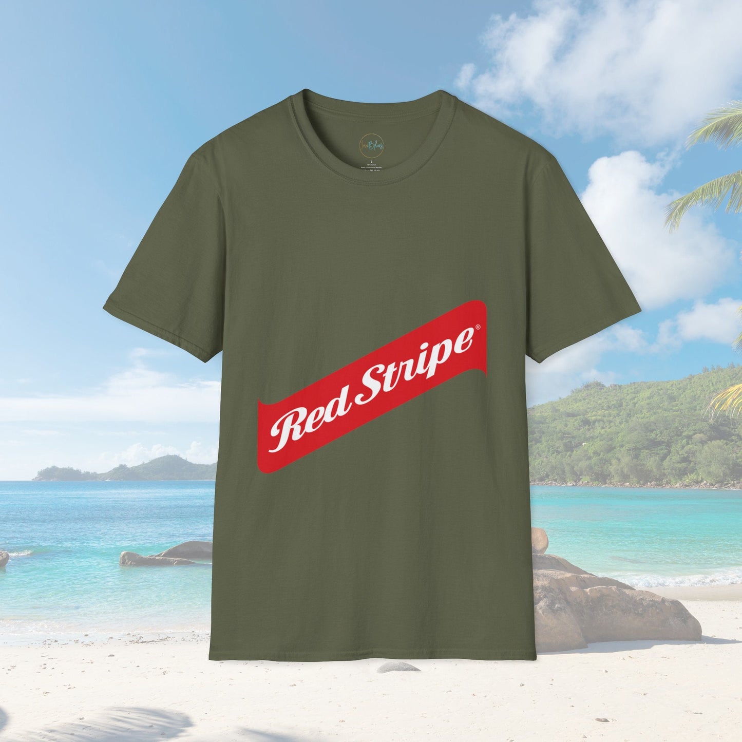 Jamaican Red Stripe Beer Logo Unisex Shirt Gifts for Beer Lovers Authentic Jamaican History Gifts For Jamaican