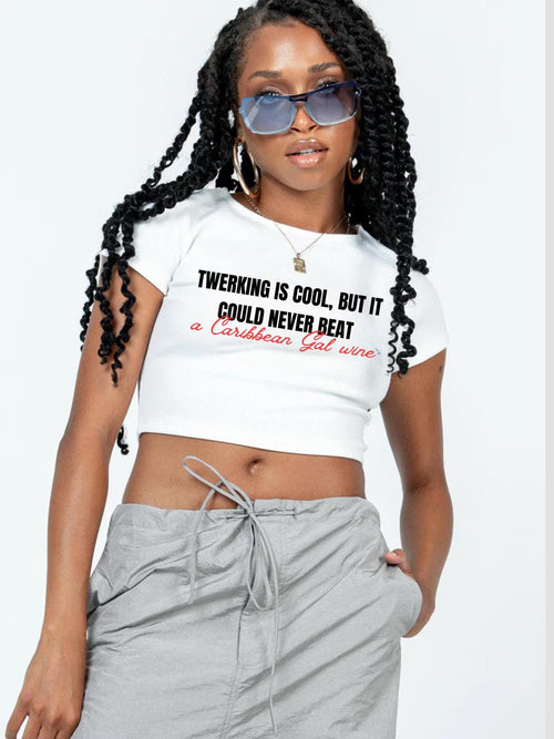 A Caribbean Gal Wine Women's Baby Tee